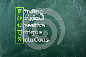 Focus acronym