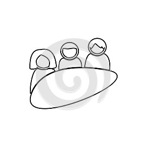 focus group icon. Element of Software development for mobile concept and web apps icon. Thin line icon for website design and