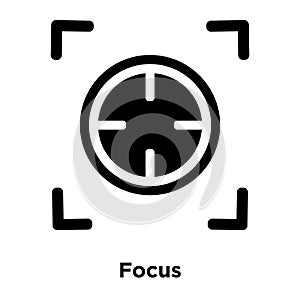 Focus icon vector isolated on white background, logo concept of