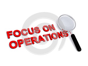 focus on operations on white