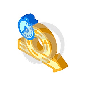 focus sprints time management isometric icon vector illustration