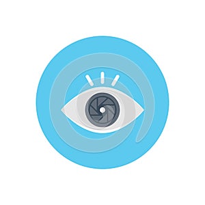 Focus vector flat colour icon