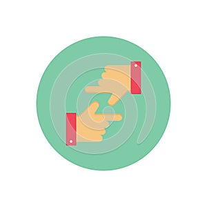 Focus vector flat colour icon