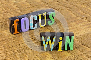 Focus win challenge plan prepare career success