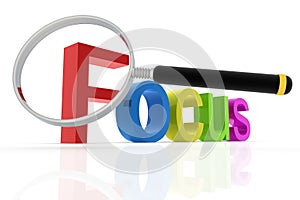 Focus word photo