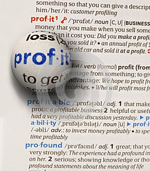 Focus on word profit