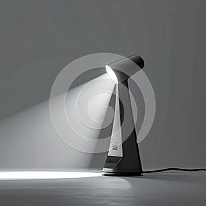 Focused Beam of Light from a Modern Desk Lamp