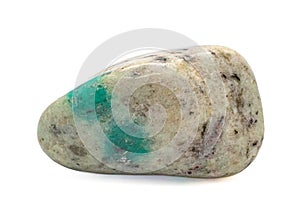 Focused Green K2 Jasper tumbled crystal, K2 granite, tumbled stone