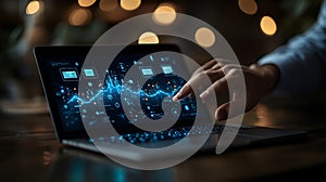 Engaging Data Analysis on Laptop with Vibrant Graphs and Visualizations