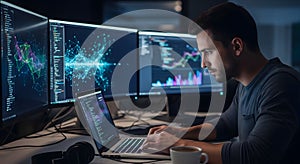 Analyzing data on multiple screens