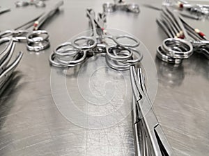 Focused On Serrations Of Surgical Instruments