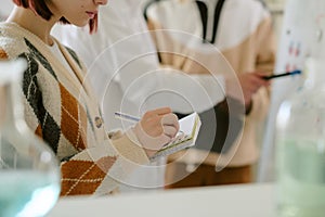 Writing Notes During Creative Collaboration Session