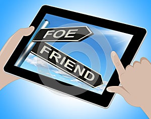 Foe Friend Tablet Means Enemy Or Ally