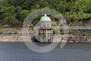 Foel Tower, water intake in the Garreg-ddu Reservoir.