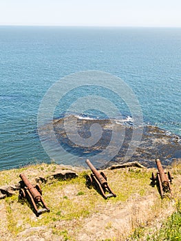 The Fog Fort is one of the fortifications of the Valdivia fort system of the 17th century in the estuary of the Valdivia River photo