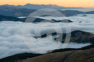 Fog Inversion on Mount Evans