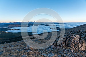 Fog Inversion on Mount Evans