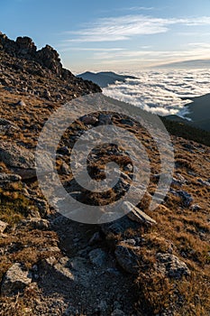 Fog Inversion on Mount Evans