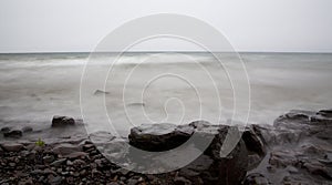 Fog, Mist, Water, and Stone