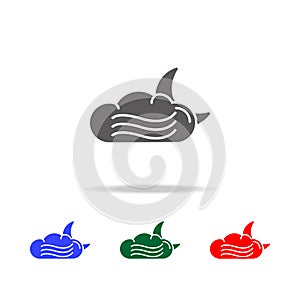 Fog night icon. Elements of weather in multi colored icons. Premium quality graphic design icon. Simple icon for websites, web des