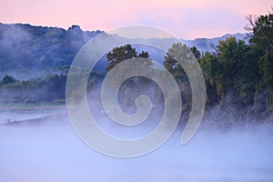 Fog over Truman Lake