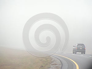 Fog on Road