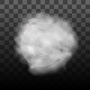 Fog or smoke isolated transparent special effect. White vector cloudiness, mist or smog background. PNG.