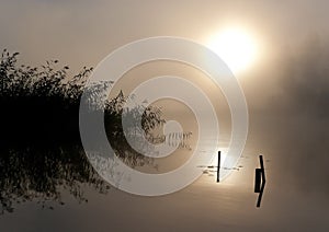 Lake Seliger: Fog Sun Water