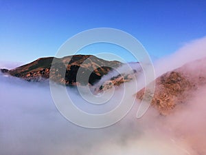 Fog Sweeps into San Francisco