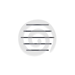 Fog weather thin line icon. Linear vector symbol