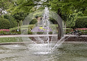 Fogelson Fountain at the Dallas Arboretum and Botanical Garden