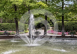 Fogelson Fountain at the Dallas Arboretum and Botanical Garden