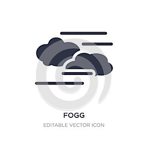 fogg icon on white background. Simple element illustration from Weather concept
