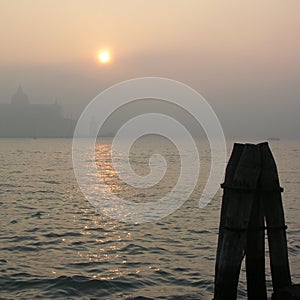 Foggy day in Venice photo