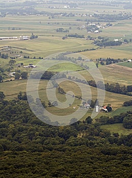 Foggy Farms and Fields Maryland No Sky photo