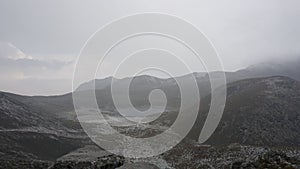 Foggy landscape in Toluca, Mexico