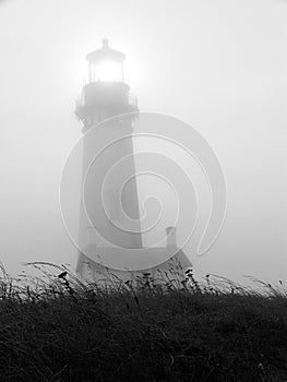 Foggy lighthouse