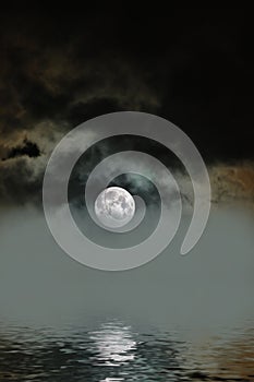 Foggy Moon photo