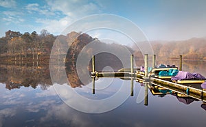 Foggy Morning at Lake Fairfax in Reston Virginia