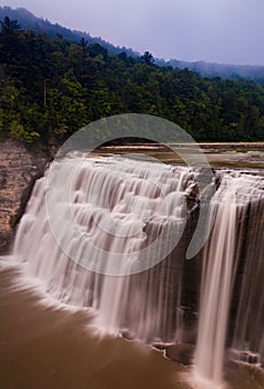 Foggy morning at Middle Falls, Letchworth State Park, NY