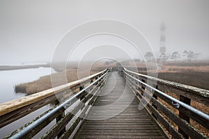 Foggy Morning Over Bodie Island North Carolina