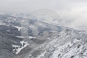 Foggy mountainscape, Tatra National Park