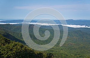 Foggy Shenandoah Valley and Allegany Mountains photo