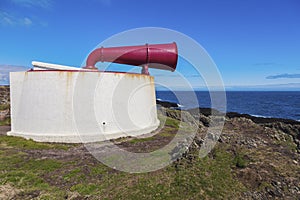 Foghorn on the Lighthouse on Isle of Man