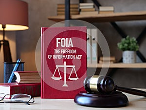 FOIA the freedom of information act is shown using the text