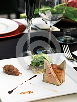 Foie gras appetizers