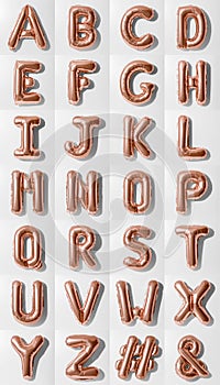 Foil balloon letters