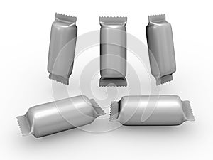 Foil cylinder wrap packet with clipping path