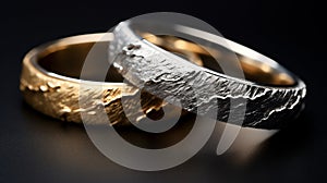 Foil Metal Rings: Topographic Photography With Textural Surface Treatments