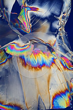 Foil in polarized light